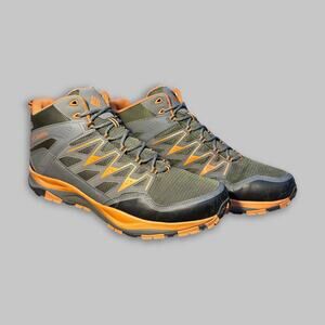 Columbia Redmond Mid Waterproof Hiking Boots Gray/Orange Men’s Size 13